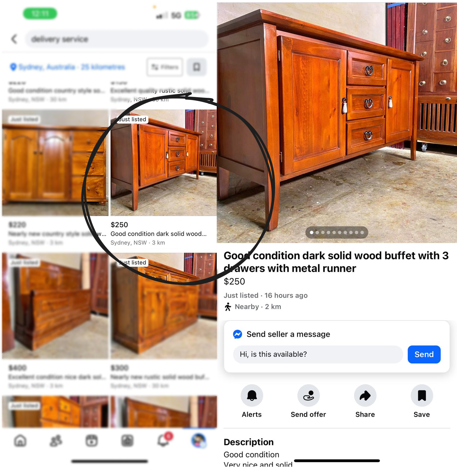 Facebook Marketplace Delivery Service